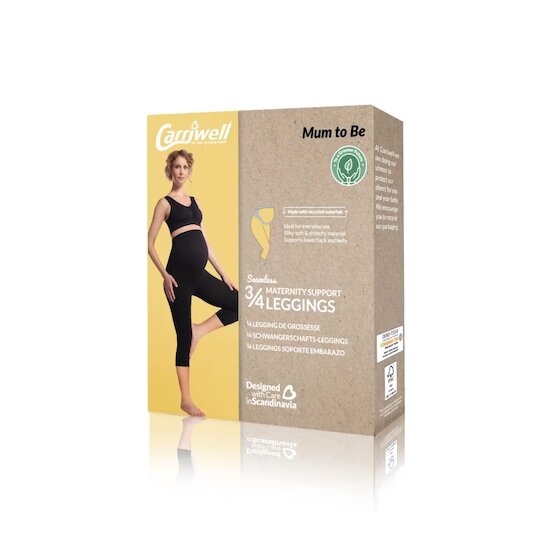 Legging de Grossesse soutien & confort 3/4   Noir        de               Carriwell