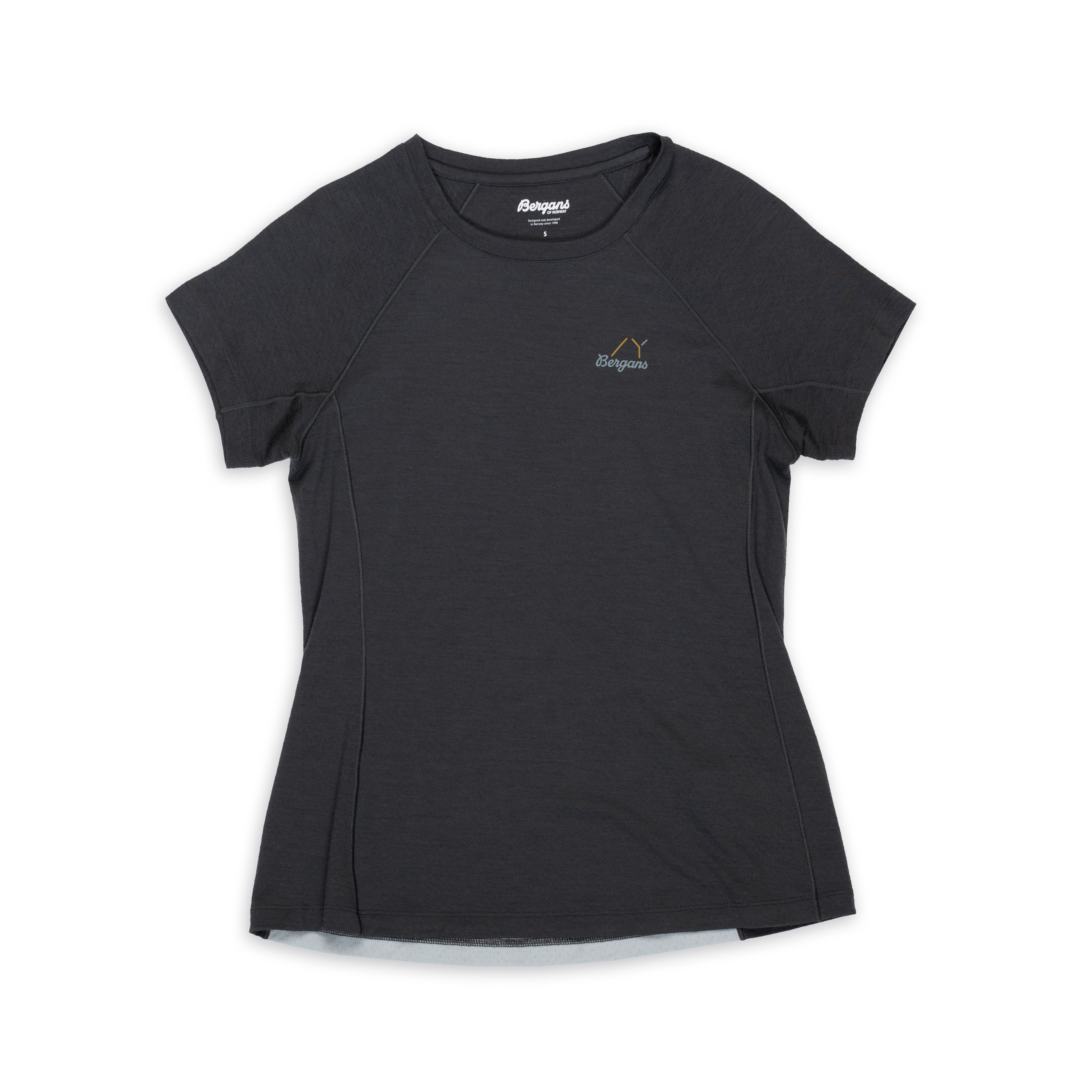 Y LightLine Merino Tee Women Dark Shadow Grey / Pearl Grey