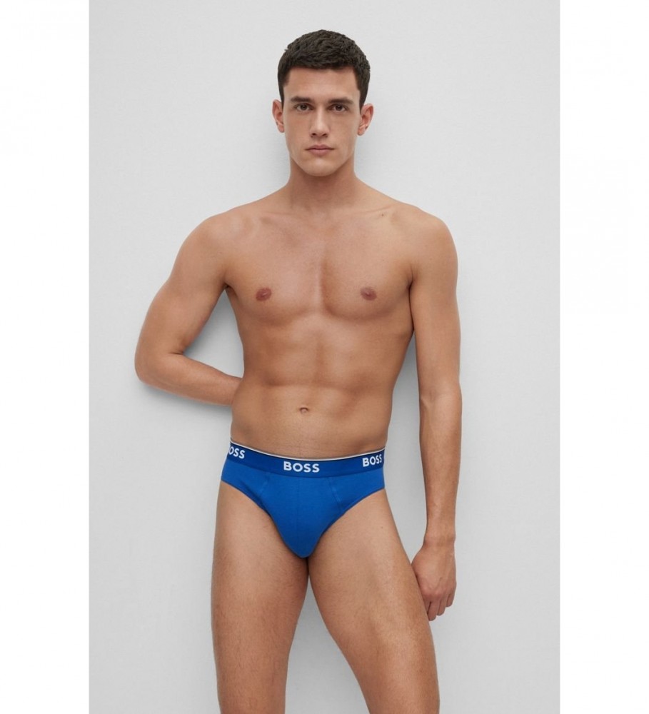 Pacote BOSS com 3 Power Slips nas cores azul, marinho e cinza.