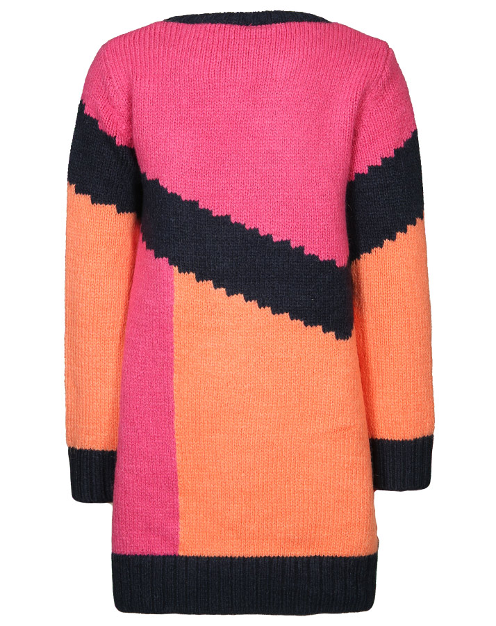 Strickkleid NATURE mit Blockstreifen in bunt