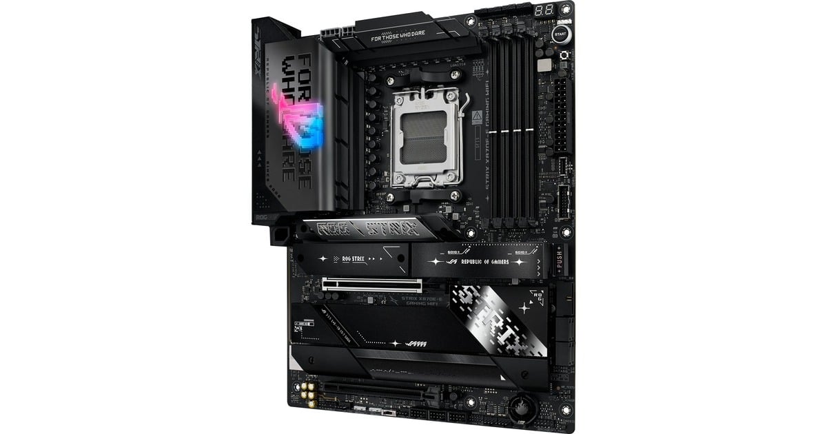 ASUSROG STRIX X870E-E GAMING WIFI socket AM5 moederbord  (5 Gb-LAN, Wi-Fi 7, BT, Sound, ATX, Tweedekans)