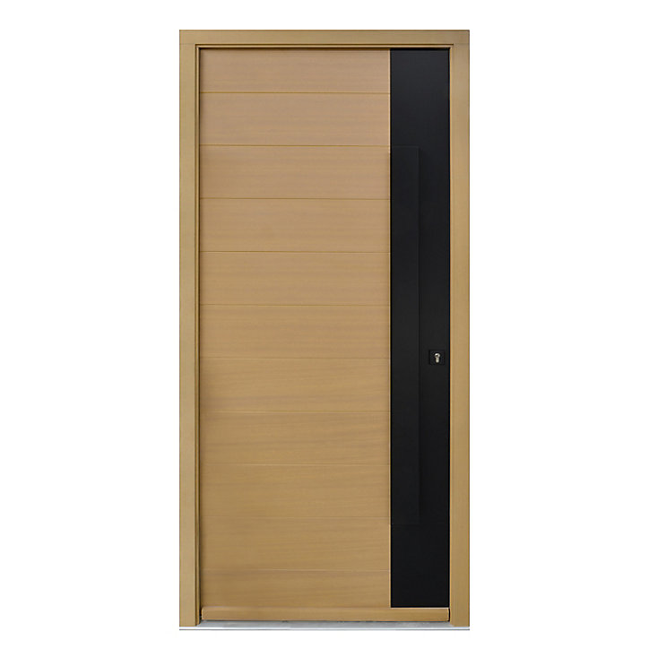 Porte d'entrée FORTIA bois Sassel 98 x h.218 cm poussant gauche
