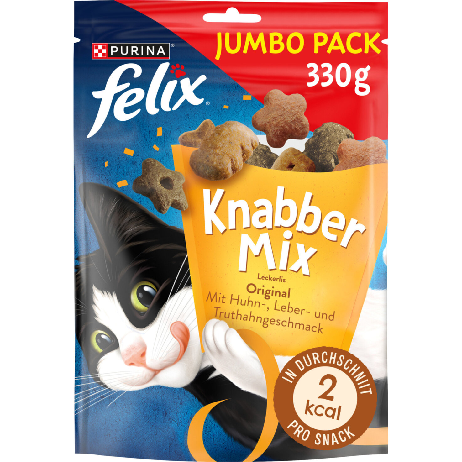 Felix Knabber Mix Katzensnack Original