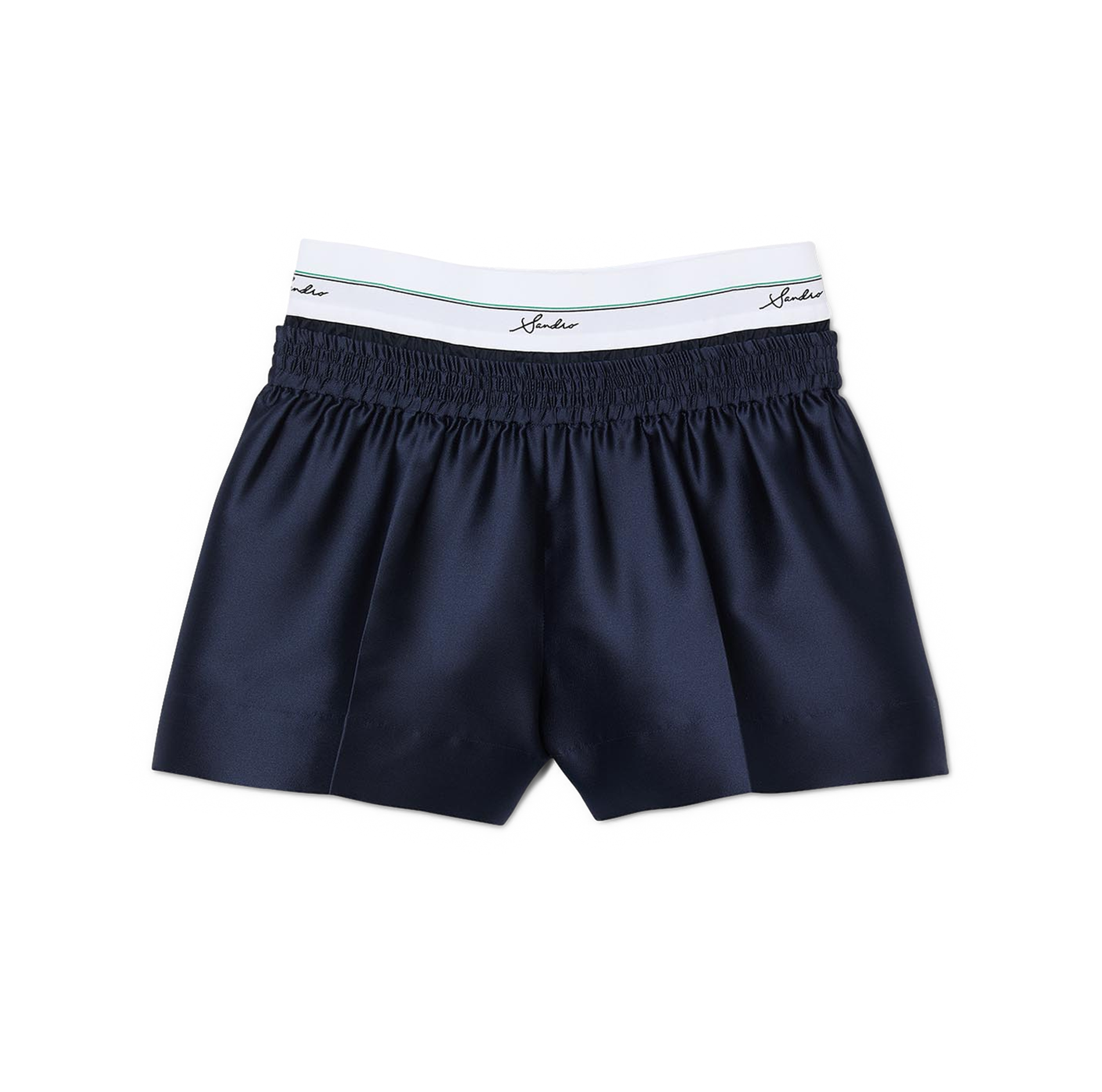 Short satiné | Bleu