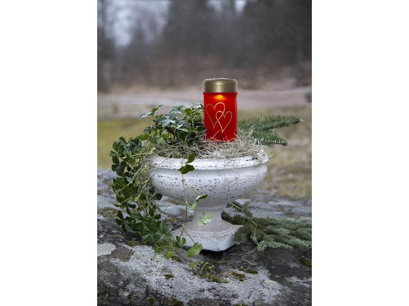Star Trading Solar Kerze Hearty Warmweiss, 1 LED Solarlicht