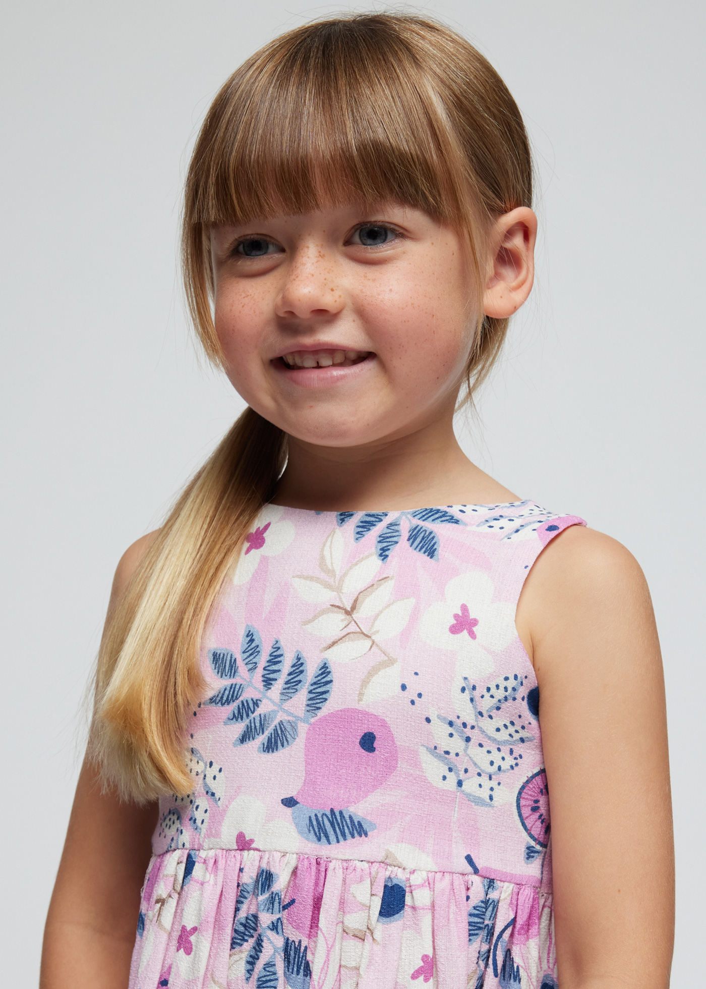 Vestido estampado para meninas