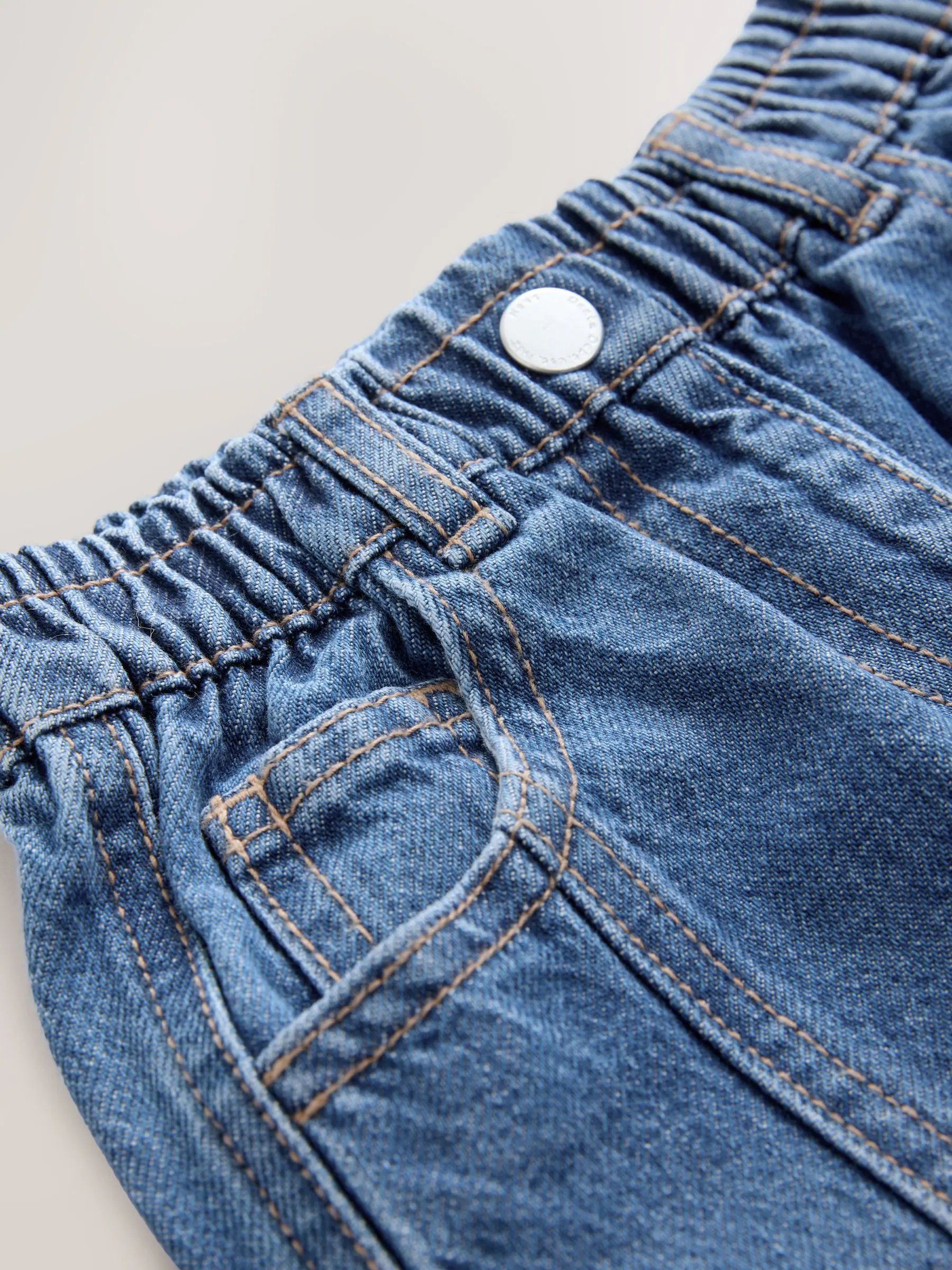 Middenblauw denim - Barrel jeans (3mnd -7jr)