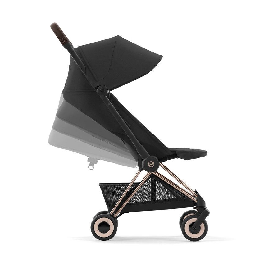 Poussette ultra-compacte Coya rosegold/sepia black - Ecru