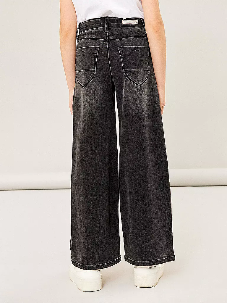 NAME IT Mädchen Jeans Wide Leg NKFBELLA  schwarz