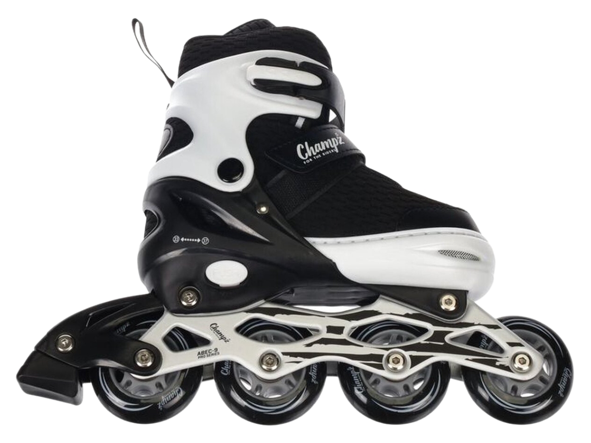 Champz Pro Kinder Inline Skates Zwart Semi-Softboot ABEC9