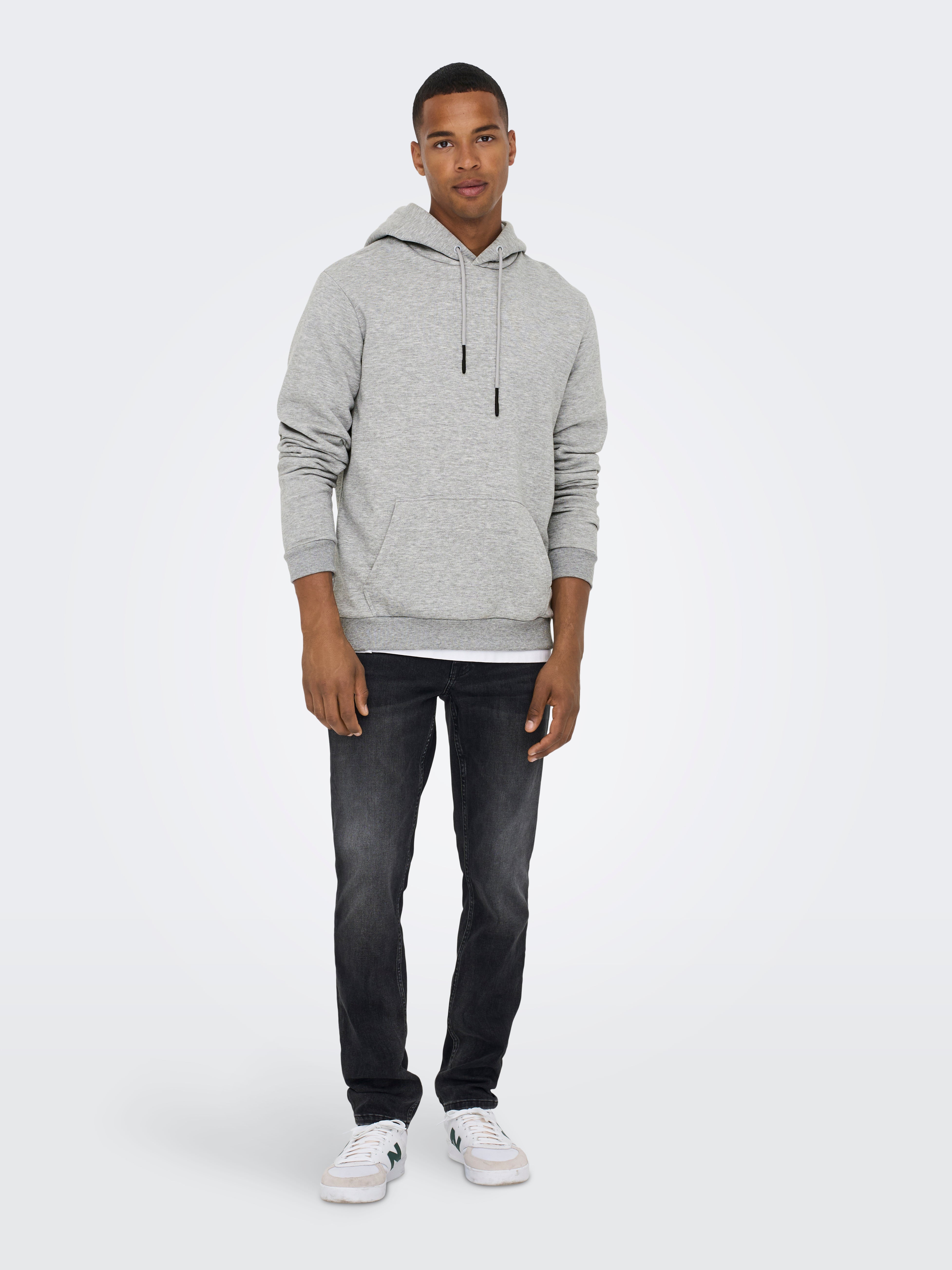 ONSCERES Sweatshirt Light Grey Melange