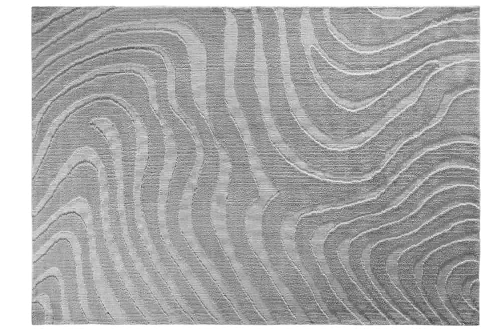 Design Teppich WAVE 240x170cm grau 3D-Effekt