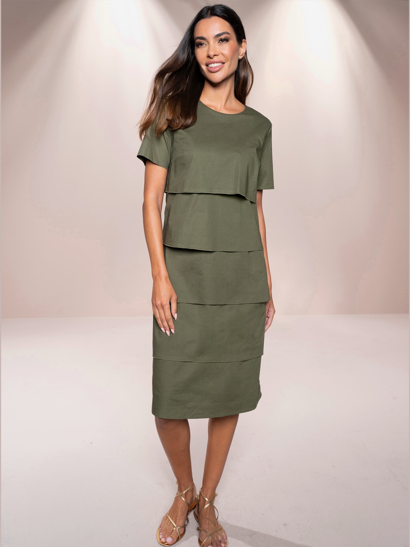 Robe look superposé féminin