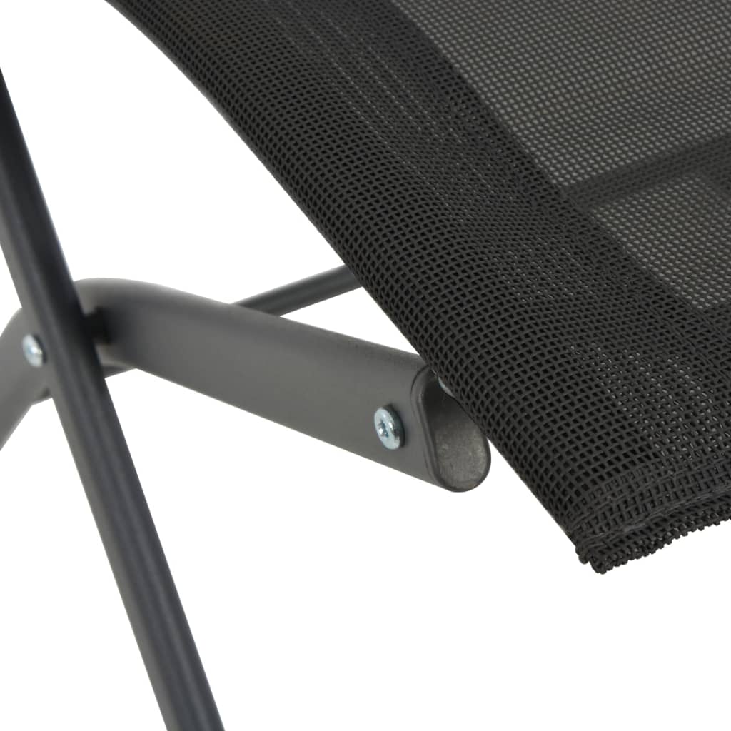 Mobilier de salle à manger d'extérieur 7 pièces acier