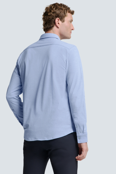 NO-EXCESS blauwe heren overhemd