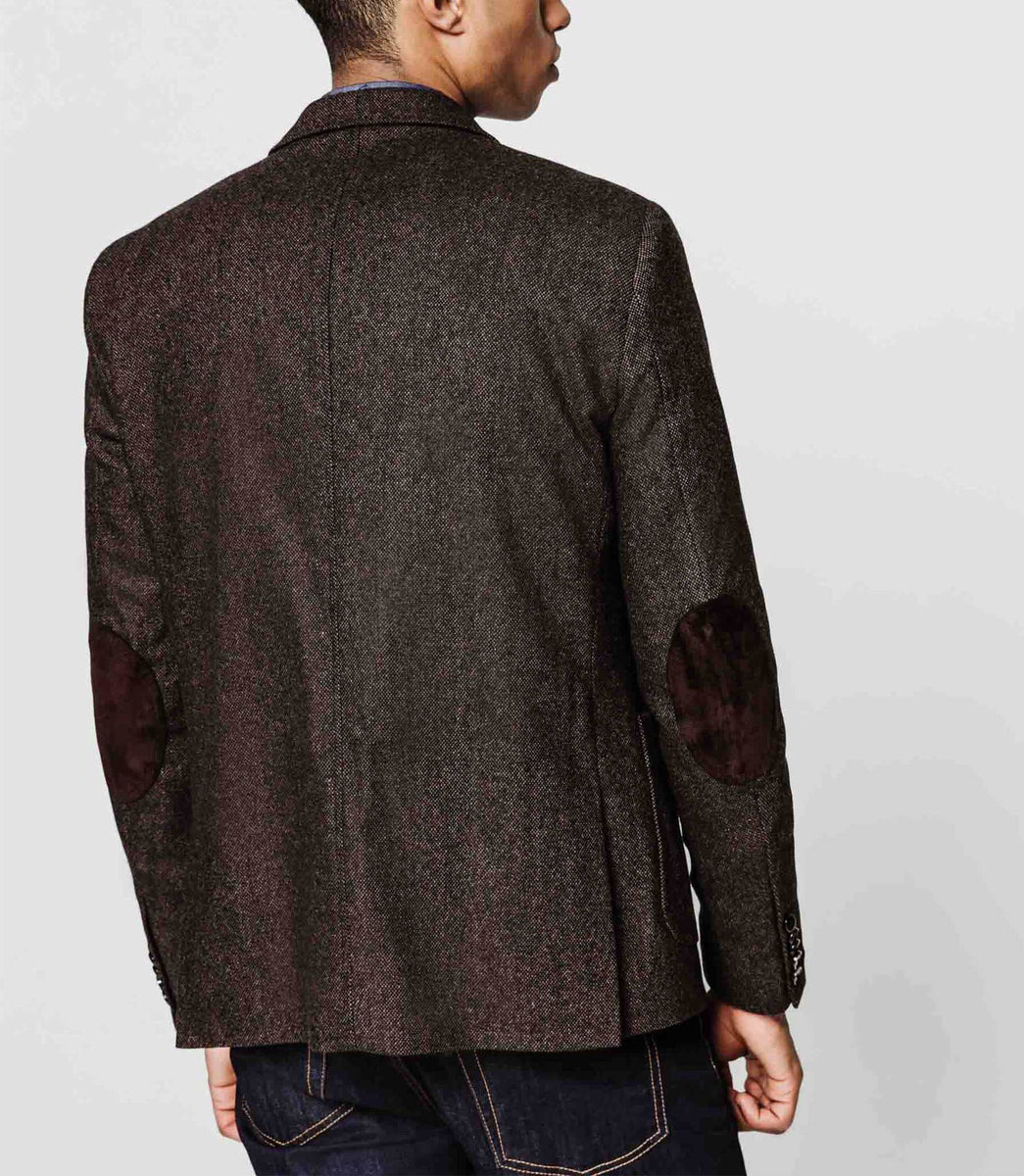 Veste tweed chocolat