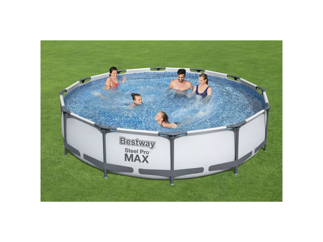 Piscine Hors-sol Tubulaire Bestway Steel Pro Max 366x76 cm Épurateur à Cartouche de 1 249 L/H