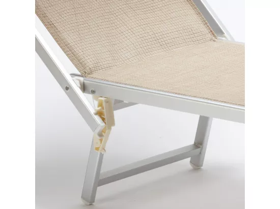 4 chaises longues pliantes en aluminium plage jardin San Vito Lo Capo