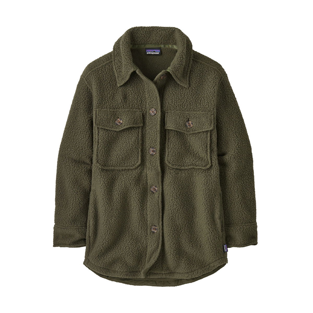 Patagonia Retro Pile Shacket fleecejakke, dame (Pine Needle Green)
