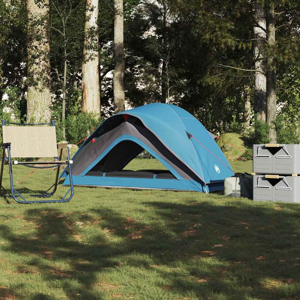 vidaXL 1-persoons kampeertent, blauw, waterdicht