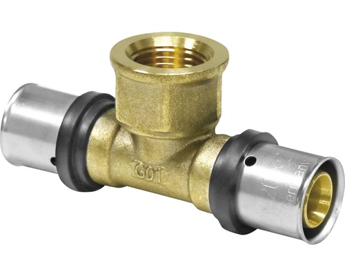 Veporit. Persfitting T-stuk Connect TH en U-profiel 20 x 1/2