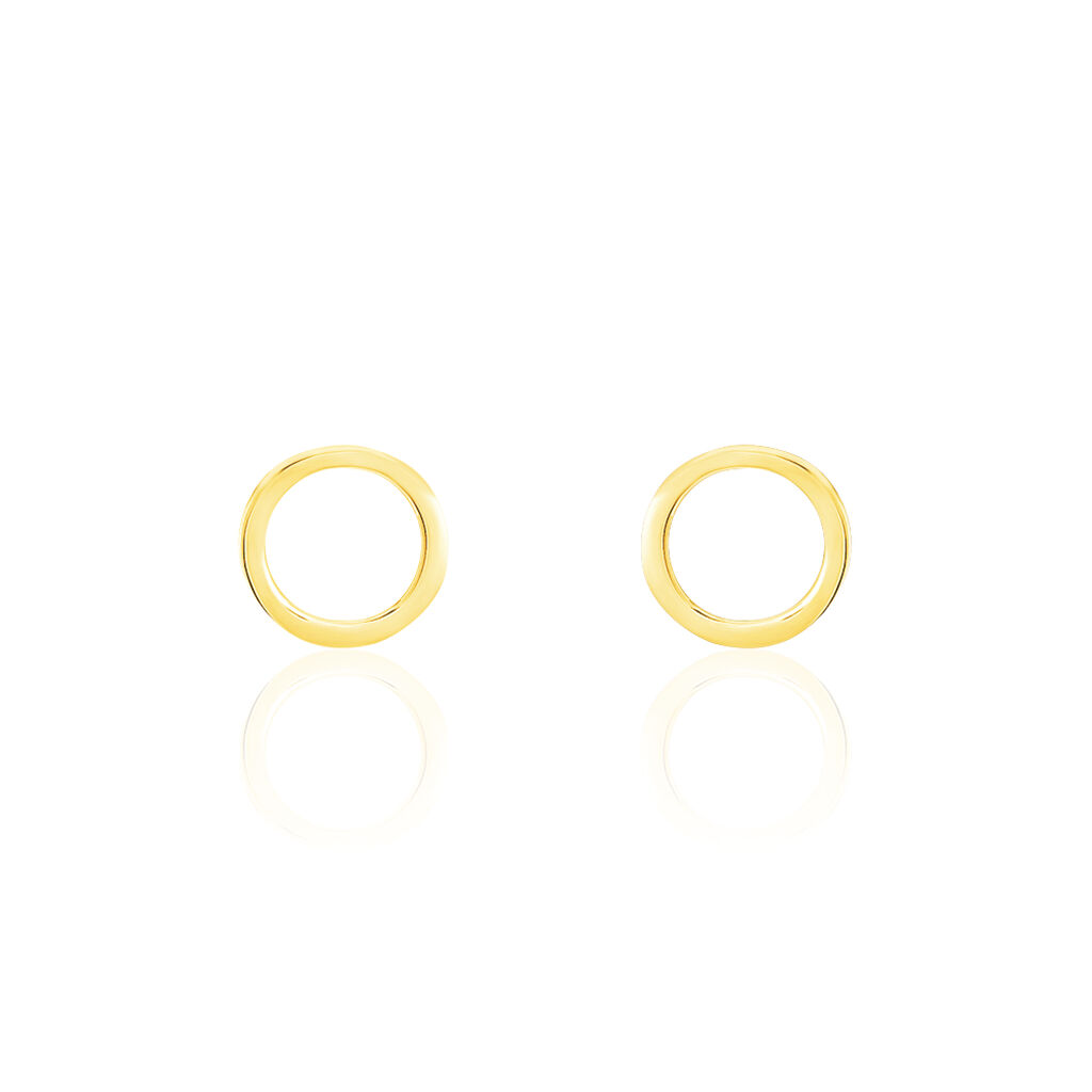 Boucles D'oreilles Puces Berangere Cercle Or Jaune