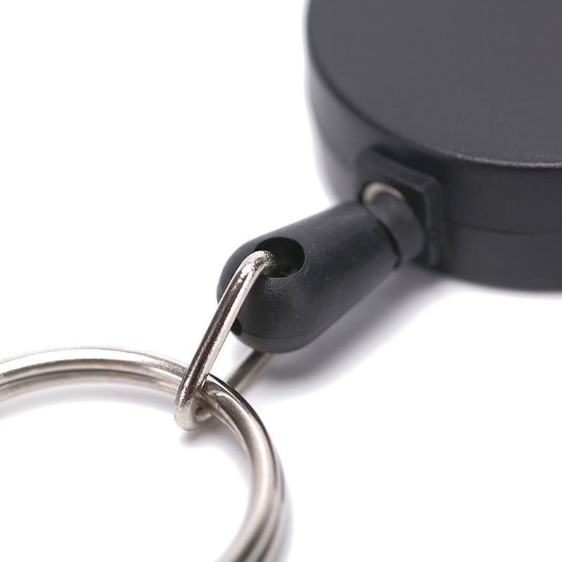 (5er Set) Anti-Lost Key-Bak Karabiner Haken Schlüsselanhänger    Schlüsselring - Schwarz