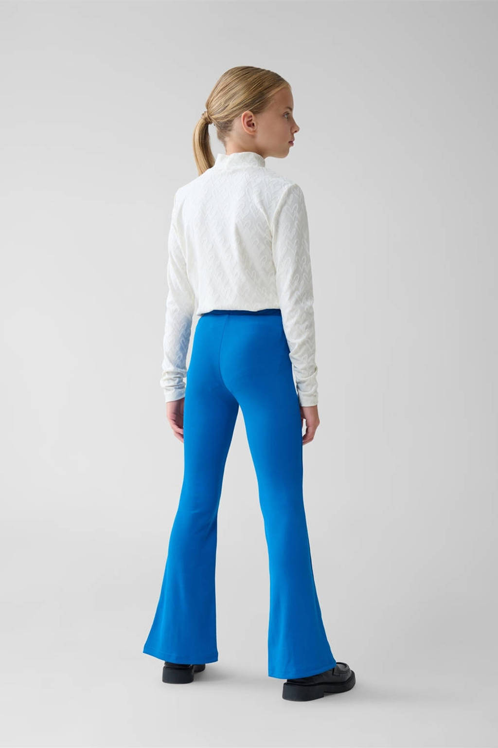 Shoeby flared broek blauw