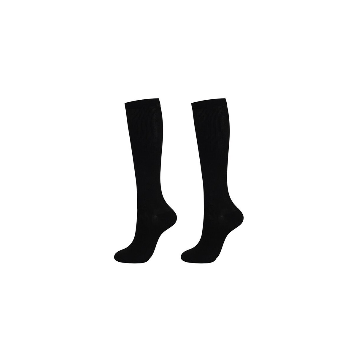 Støttestrømper av nylon størrelse L/XL - Svart