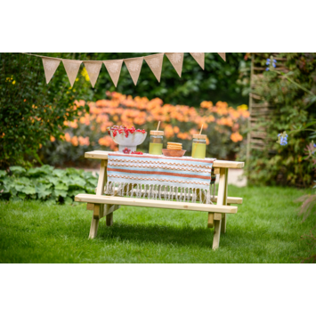 Outdoor Life Products picknicktafel Liv vurenhout 93,5 x 90 cm