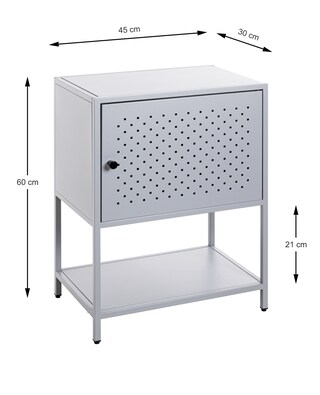 Konsole 45 x 30 cm silbergrau
