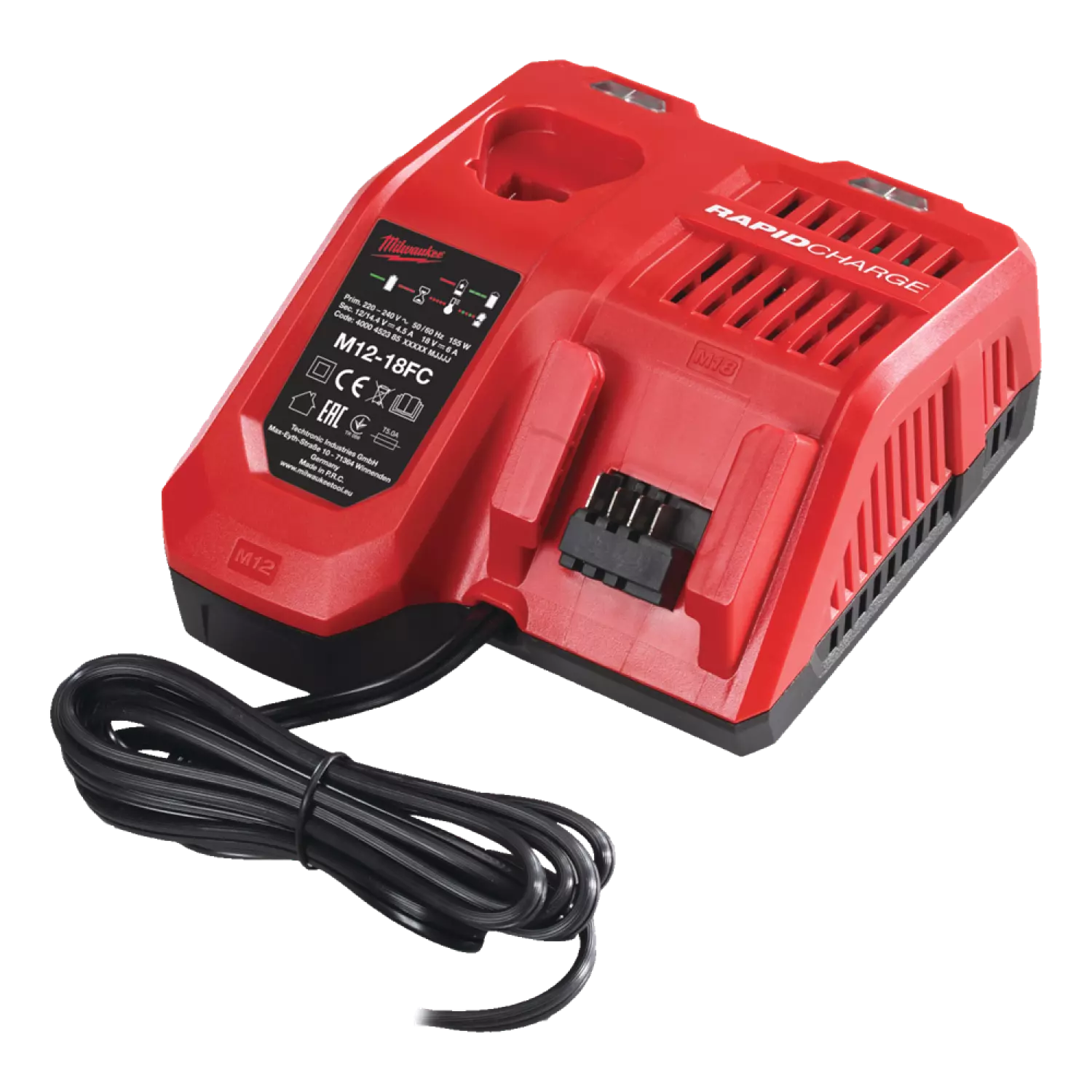 Milwaukee M12-18 FC 12V-18V Li-Ion Accu Snellader