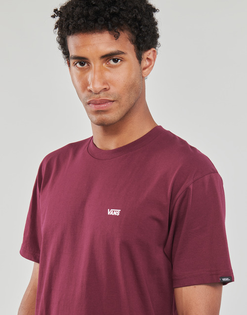 Vans - MN LEFT CHEST LOGO TEE - Bordeaux