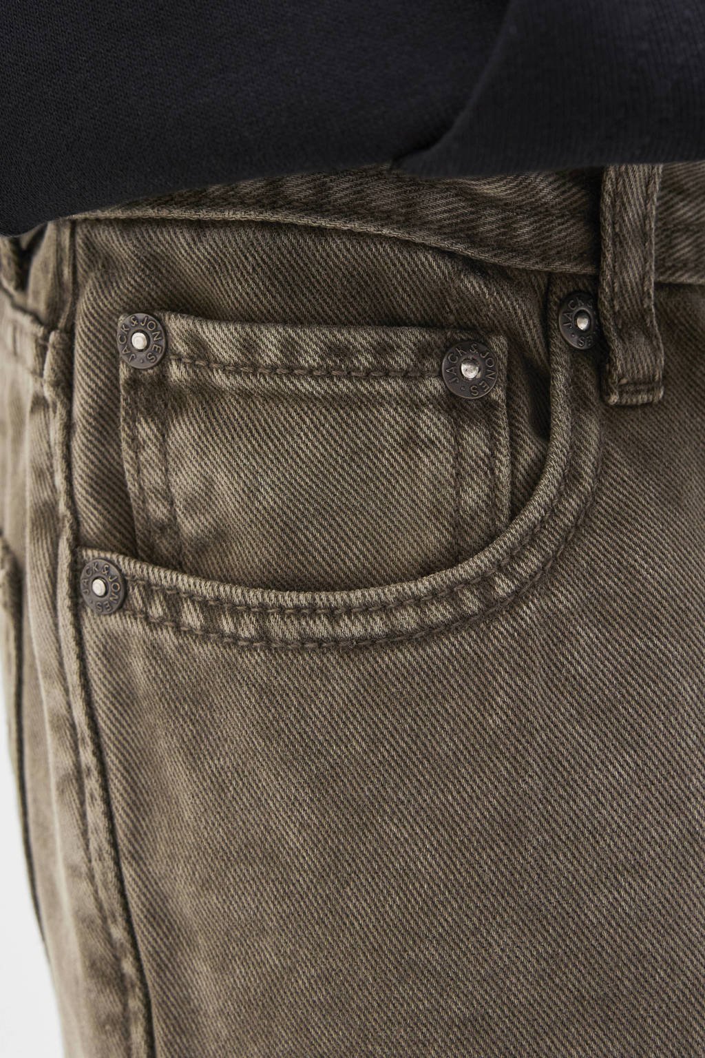 JACK & JONES JUNIOR loose casual broek donkergroen