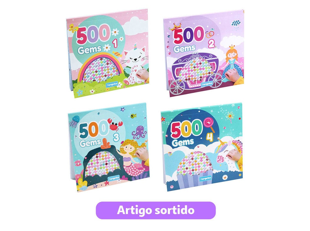 LIVRO 500 GEMS MODELOS SORTIDOS