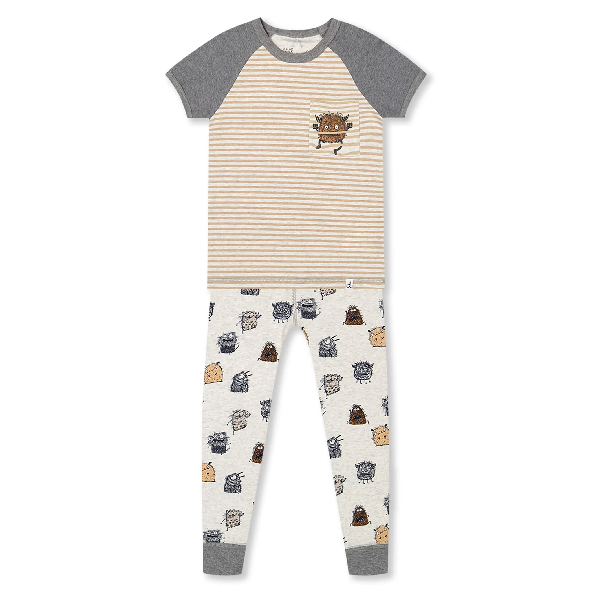 Deux par Deux Pyjama Monstres 2-6ans