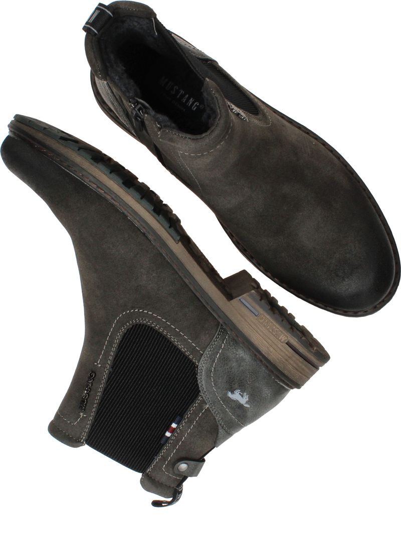 Mustang Chelseaboots Grijs Heren