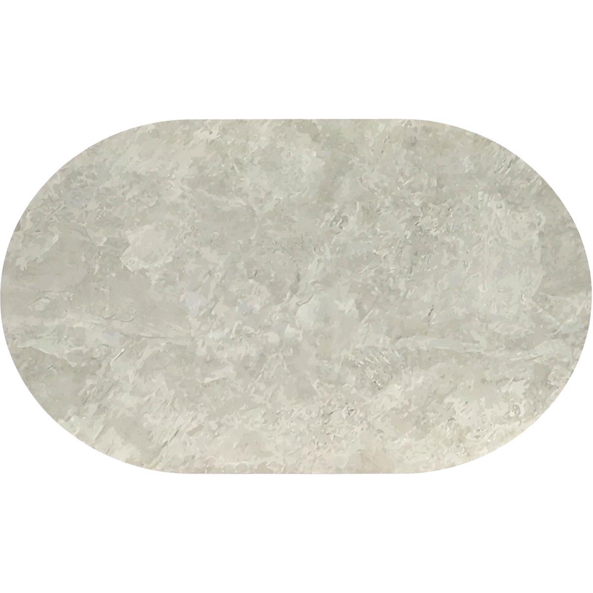 TAPIS OVAL DIATOMITE SOUPLE 45X75CM EFFET BETON AUCKLAND