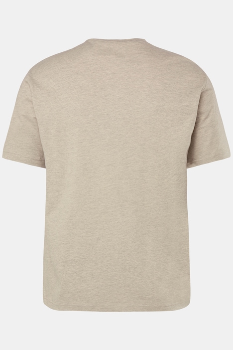 T-Shirt, Halbarm, Brust-Print, bis 8 XL