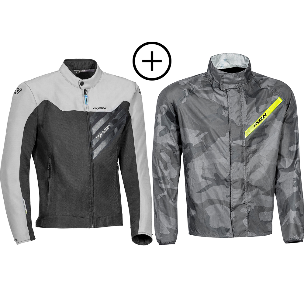 Ixon - Blouson Orion Noir / Gris / Bleu