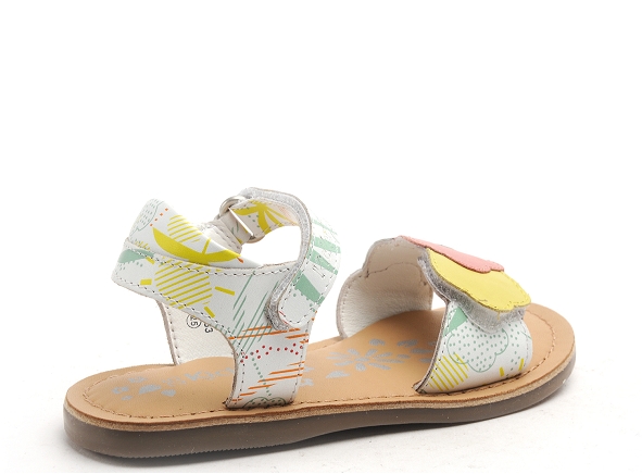 Kickers nu pieds enfant dyastar blanc