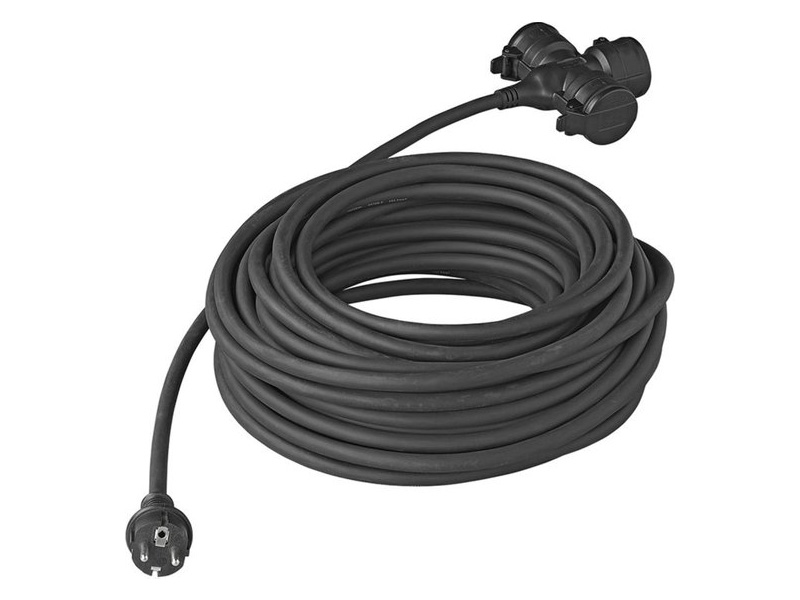 ProPlus 3 x 2.5 mm² Schuko naar 3-voudige stekkerdoos - 25 meter
