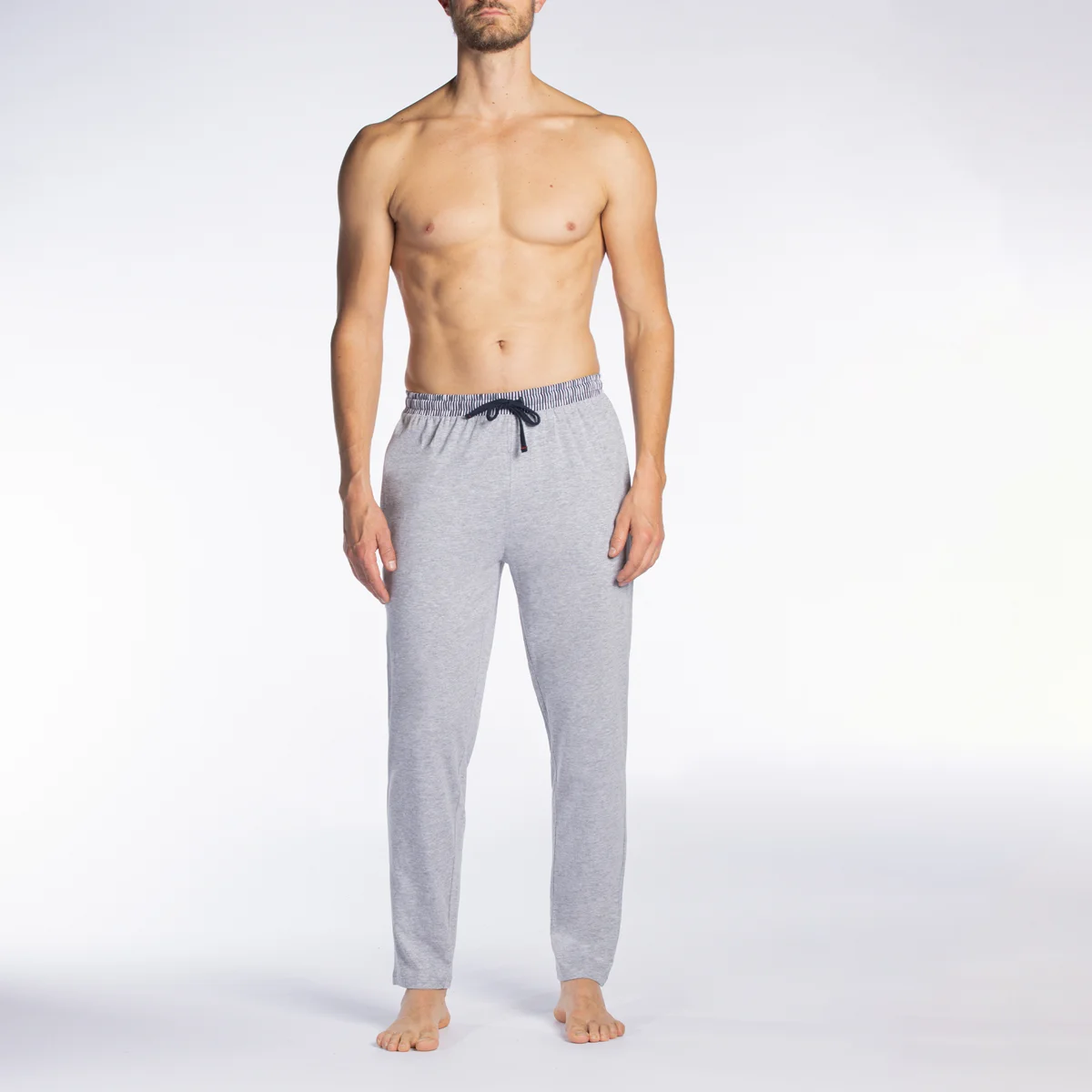 Pantalon homme HOME gris clair chiné