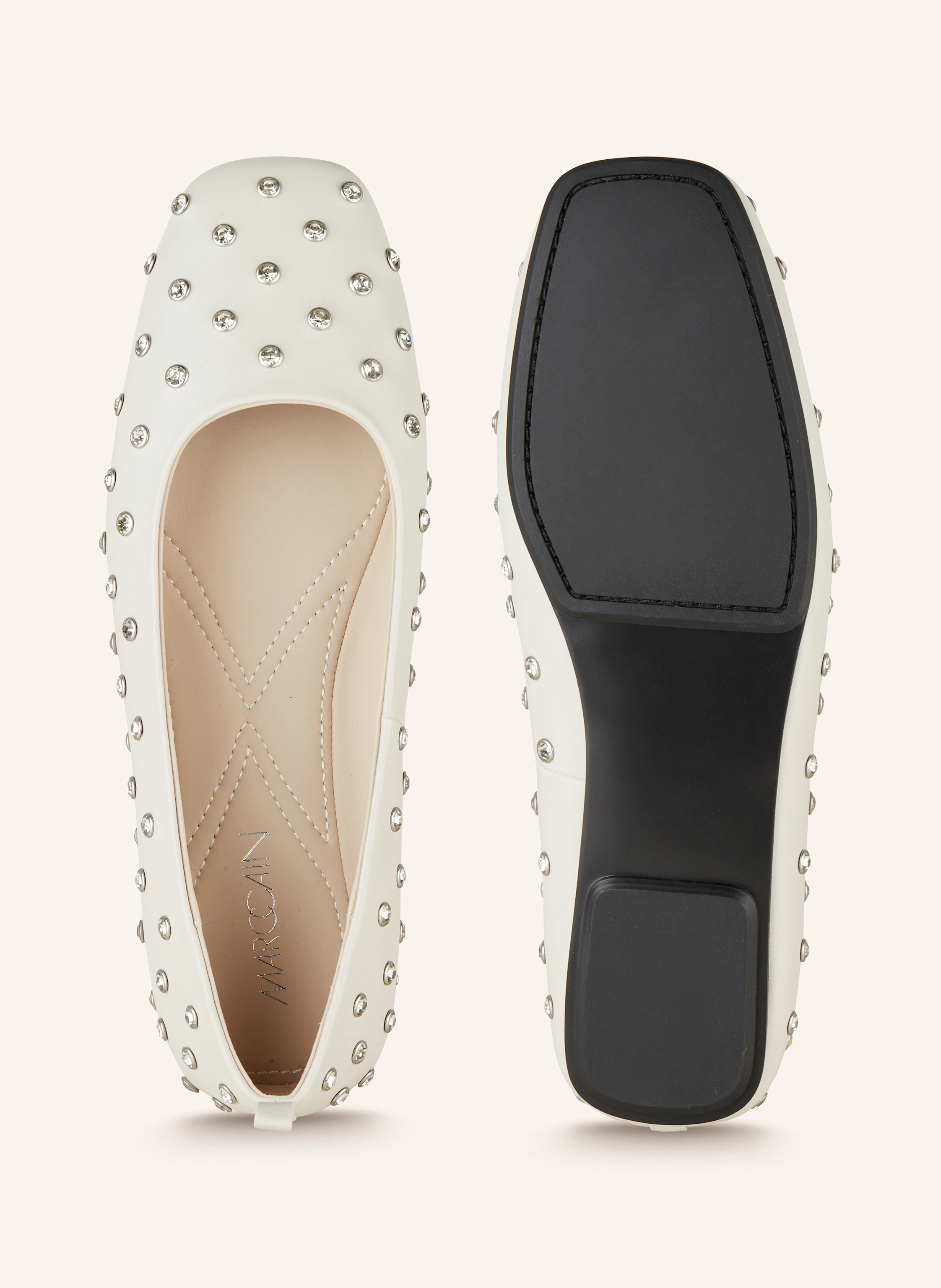 MARC CAIN Ballerinas mit Schmucksteinen