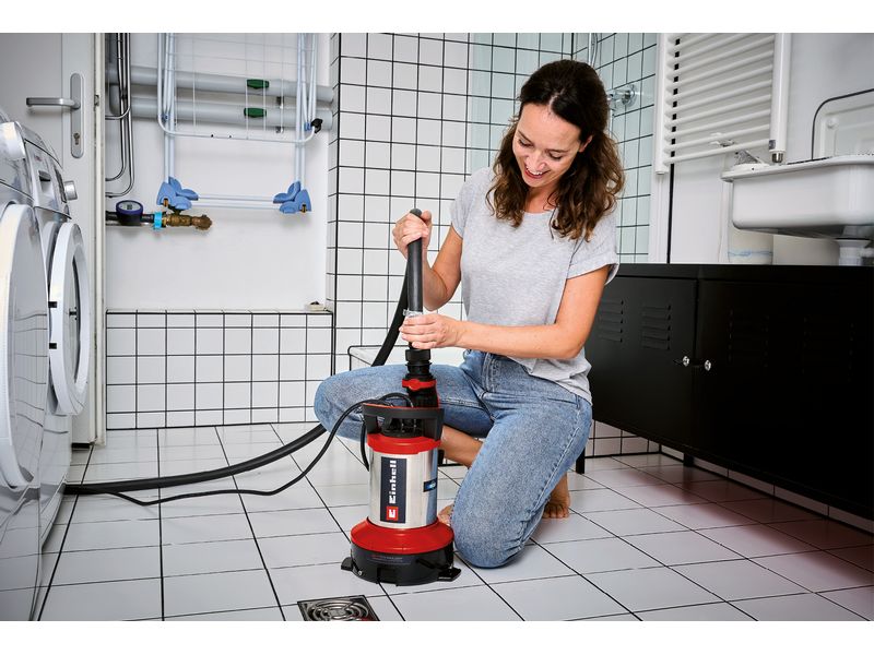 Einhell Schmutzwasserpumpe GE-DP 7535 N LL ECO 2-in-1-Kombipumpe für Klar- und Schmutzwasser
