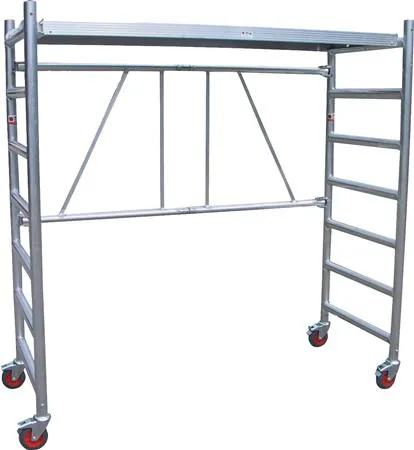 Foldestillads 178x74cm platform Arbejdshøjde 3,8m Ståhøjde 1,8m