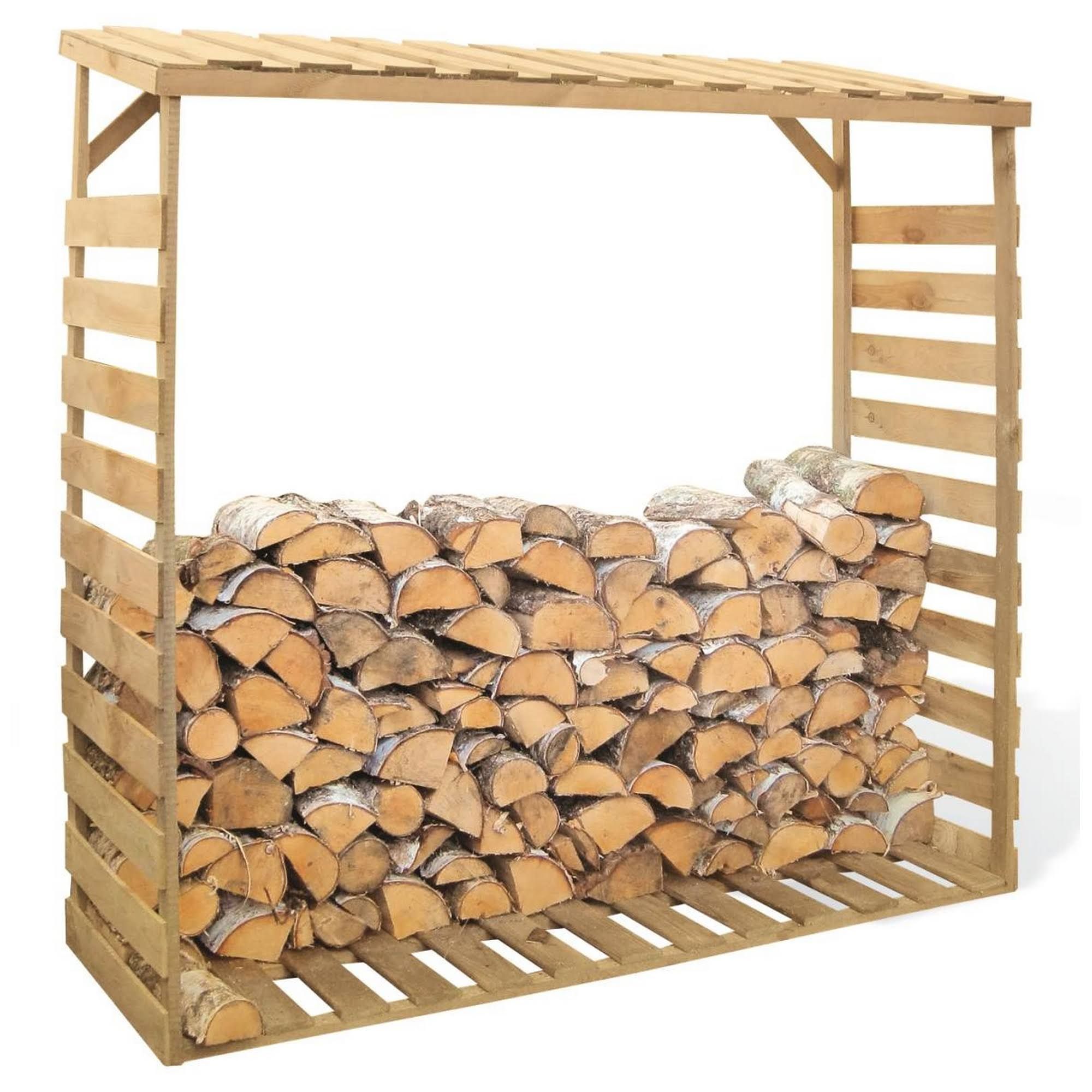 Kaminholzregal braun 178 x 180 x 65 cm