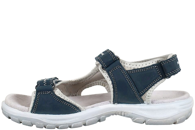 RESERVED SANDAL I DENIMBLÅ NUBUCK