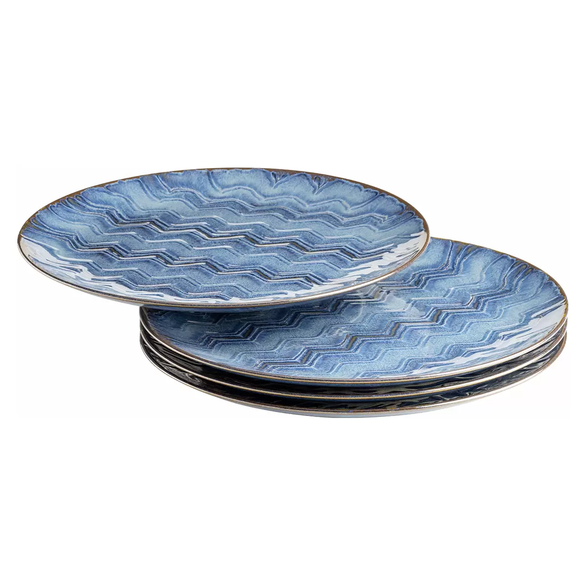 Platzteller-Set 4tlg. AQUAMARINE Blau
