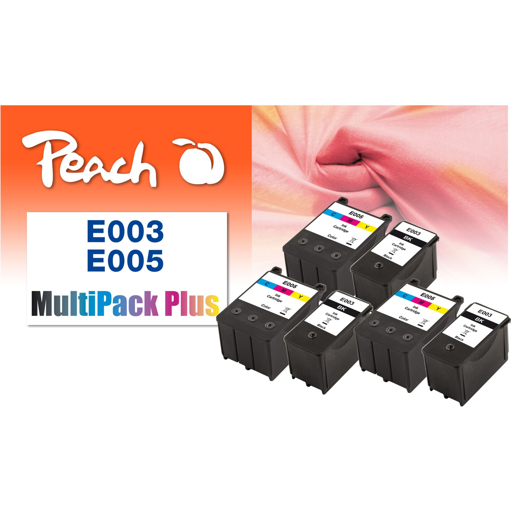 Peach ET0056 Druckerpatronen bk ersetzt Epson No. T005, No. T003, C13T00501110, C13T00301110 für z.B. Epson Stylus Color 900, Epson Stylus Color 980